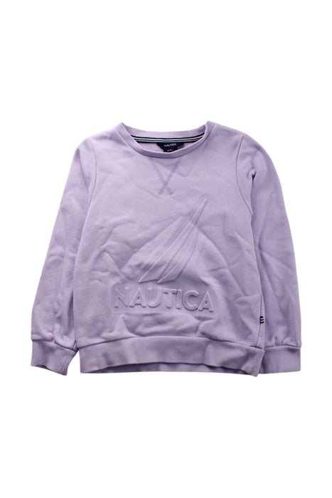 A Purple Sweatshirts from Nautica in size 5T for neutral. (Front View)