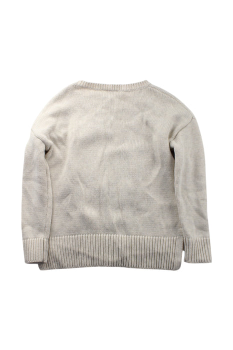 A Beige Knit Sweaters from Seed in size 4T for girl. (Back View)