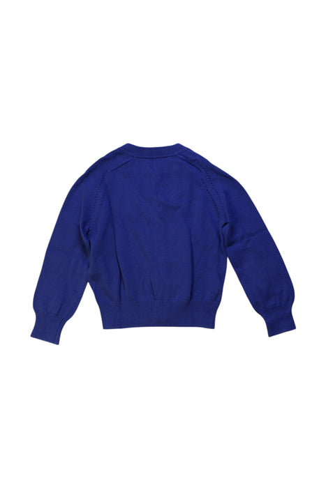 A Blue Cardigans from Bonpoint in size 4T for girl. (Back View)