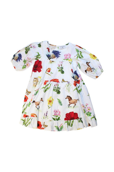 A Multicolour Long Sleeve Dresses from Monnalisa in size 3T for girl. (Front View)