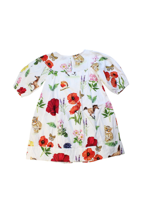 A Multicolour Long Sleeve Dresses from Monnalisa in size 3T for girl. (Back View)