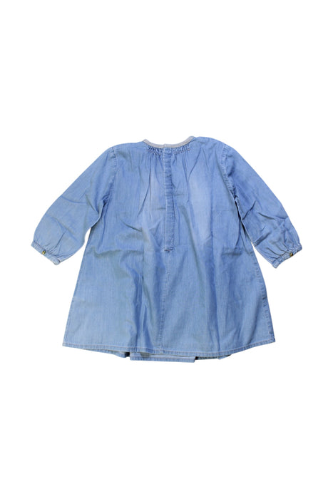 A Blue Long Sleeve Dresses from Chloe in size 2T for girl. (Back View)