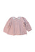 A Pink Long Sleeve Tops from Bonpoint in size 3T for girl. (Back View)