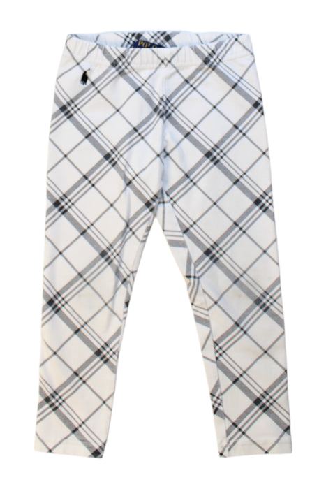 A White Casual Pants from Polo Ralph Lauren in size 3T for girl. (Front View)