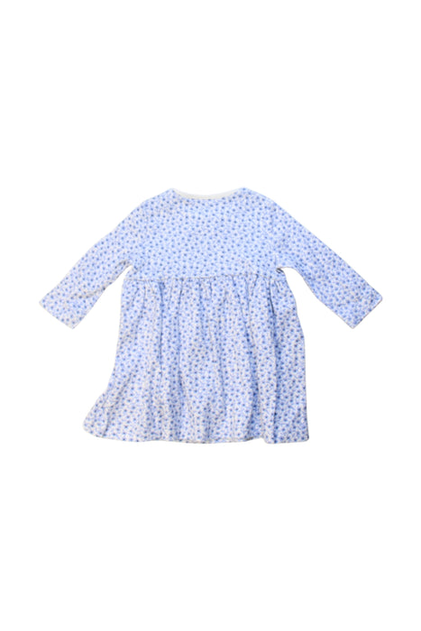 A Blue Long Sleeve Dresses from Mothercare in size 0-3M for girl. (Back View)