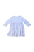 A Blue Long Sleeve Dresses from Mothercare in size 0-3M for girl. (Back View)