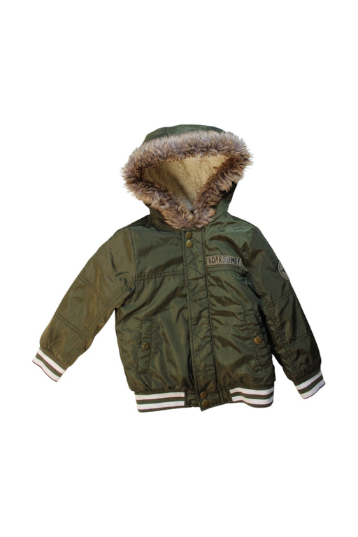 A Green Puffer/Quilted Coats & Outerwear from Mothercare in size 3T for boy. (Front View)