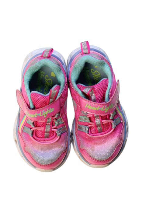 A Multicolour Sneakers from Skechers in size 18-24M for girl. (Back View)