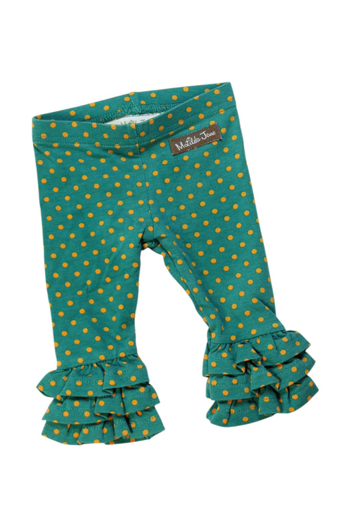A Teal Leggings from Matilda Jane in size 6-12M for girl. (Front View)