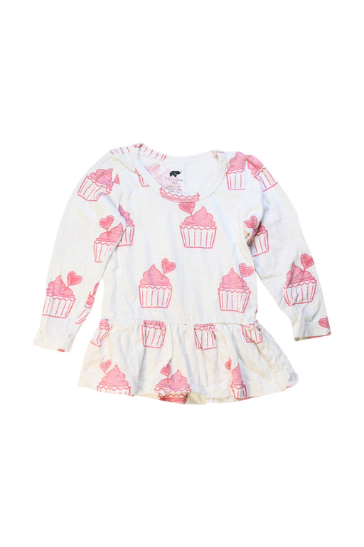 A Pink Long Sleeve Dresses from Monica + Andy in size 2T for girl. (Front View)