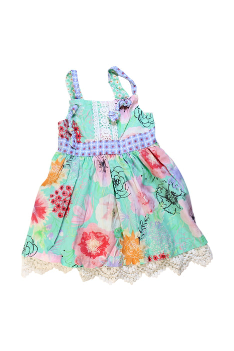 A Multicolour Sleeveless Dresses from Matilda Jane in size 2T for girl. (Front View)