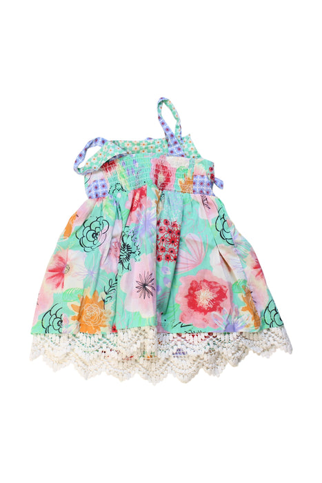 A Multicolour Sleeveless Dresses from Matilda Jane in size 2T for girl. (Back View)