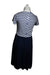 A Navy Short Sleeve Dresses from Seraphine in size Maternity-S for maternity. (Back View)