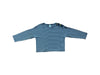 A Blue Long Sleeve T Shirts from Petit Bateau in size 4T for girl. (Front View)