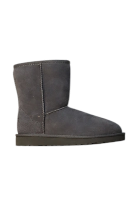 A Grey Booties from UGG in size 6T for girl. (Front View)