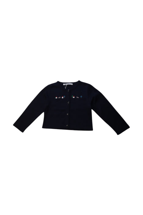 A Navy Cardigans from Familiar in size 2T for girl. (Front View)