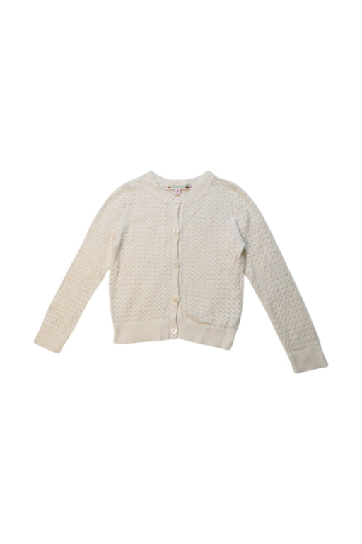 A White Cardigans from Bonpoint in size 3T for girl. (Front View)