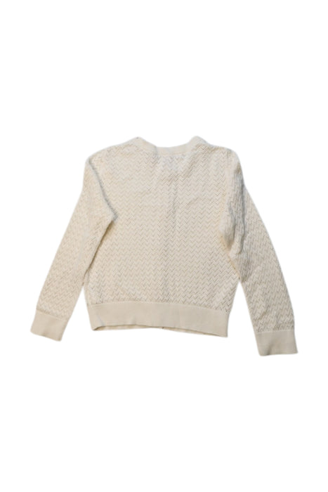 A White Cardigans from Bonpoint in size 3T for girl. (Back View)