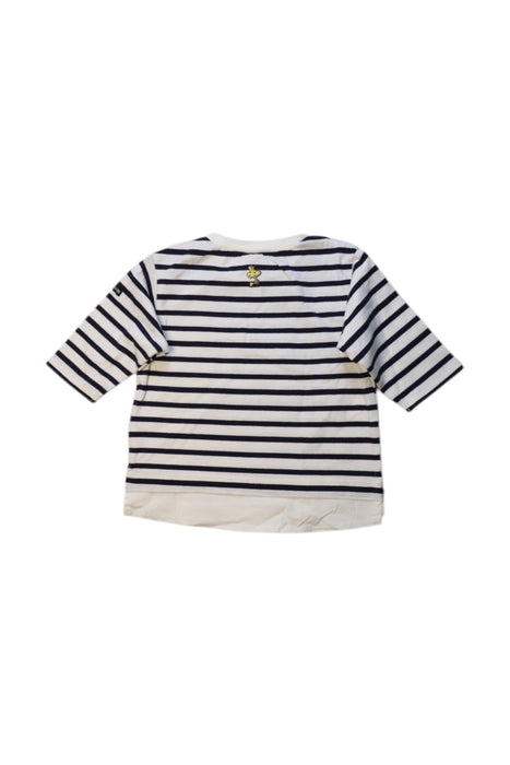 A Navy Long Sleeve T Shirts from Petit Main in size 18-24M for neutral. (Back View)