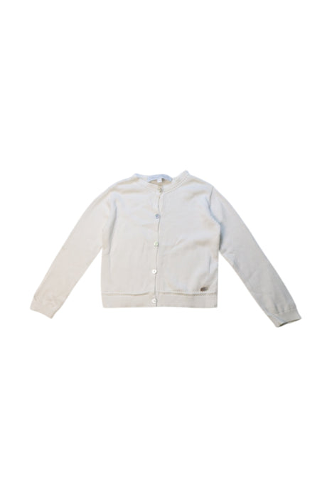A White Cardigans from Tartine et Chocolat in size 3T for girl. (Front View)