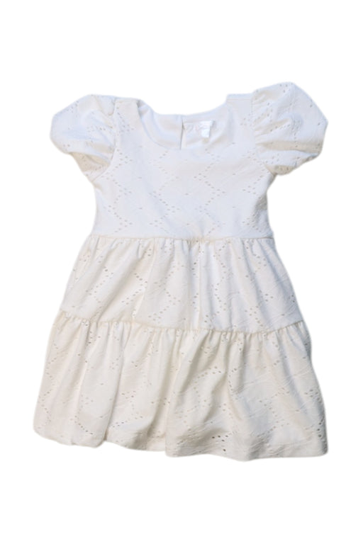 A White Short Sleeve Dresses from Tahari in size 3T for girl. (Front View)