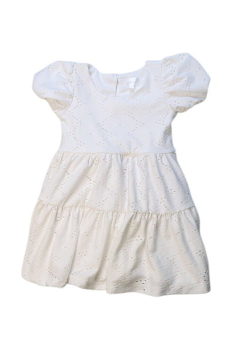 A White Short Sleeve Dresses from Tahari in size 3T for girl. (Front View)