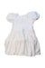 A White Short Sleeve Dresses from Tahari in size 3T for girl. (Back View)