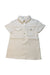 A Beige Short Sleeve Shirts from Seed in size 3T for girl. (Front View)