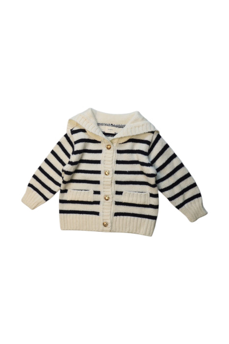 A White Cardigans from Monbebe in size 3T for girl. (Front View)