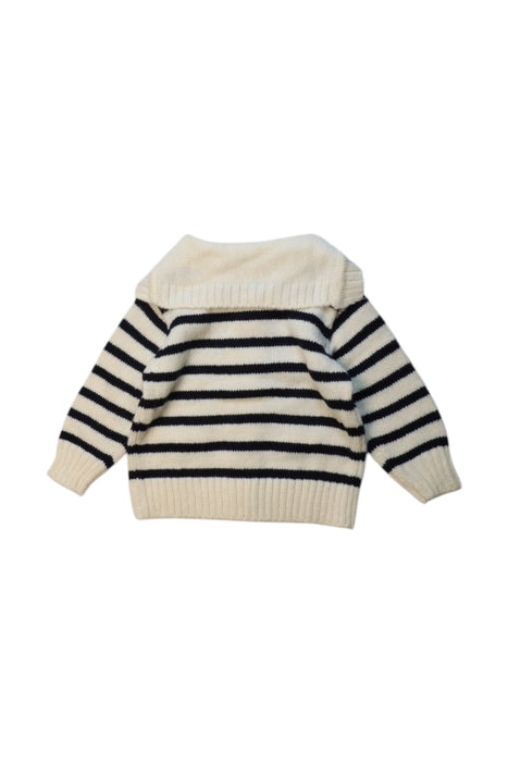 A White Cardigans from Monbebe in size 3T for girl. (Back View)