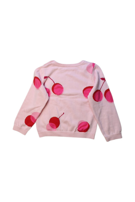 A Pink Long Sleeve Tops from Jacadi in size 2T for girl. (Back View)