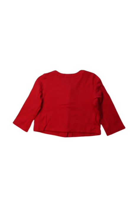 A Red Cardigans from Double B Mikihouse in size 18-24M for girl. (Back View)