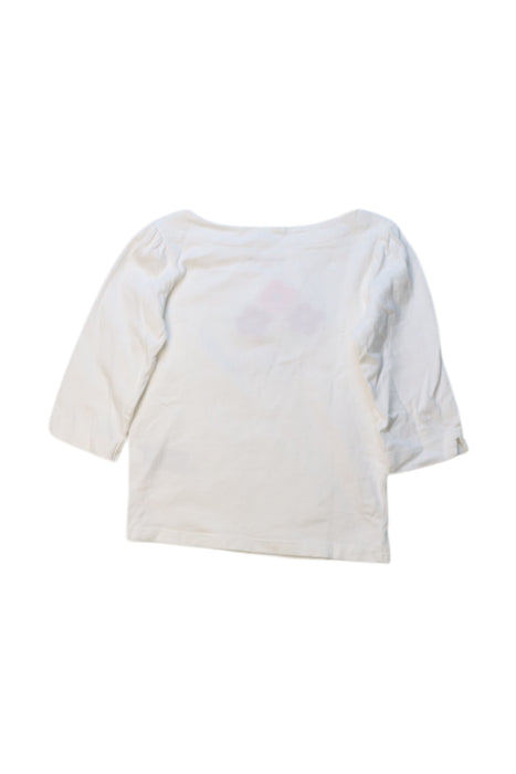 A White Long Sleeve Tops from Janie & Jack in size 3T for girl. (Back View)
