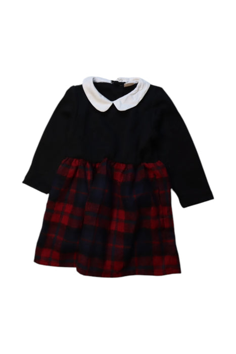 A Black Skirt Sets from Petit Main in size 2T for girl. (Front View)