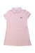 A Pink Short Sleeve Dresses from Lacoste in size 3T for girl. (Front View)