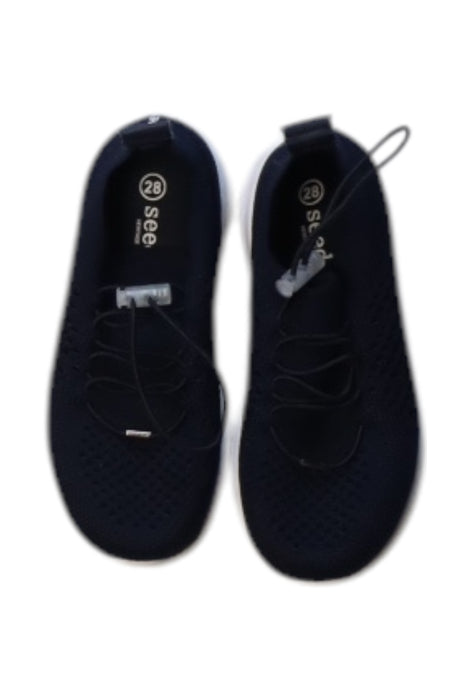 A Black Sneakers from Seed in size 5T for neutral. (Back View)