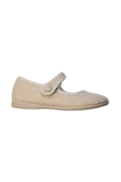 A Beige Flats from Childrenchic in size 4T for girl. (Front View)