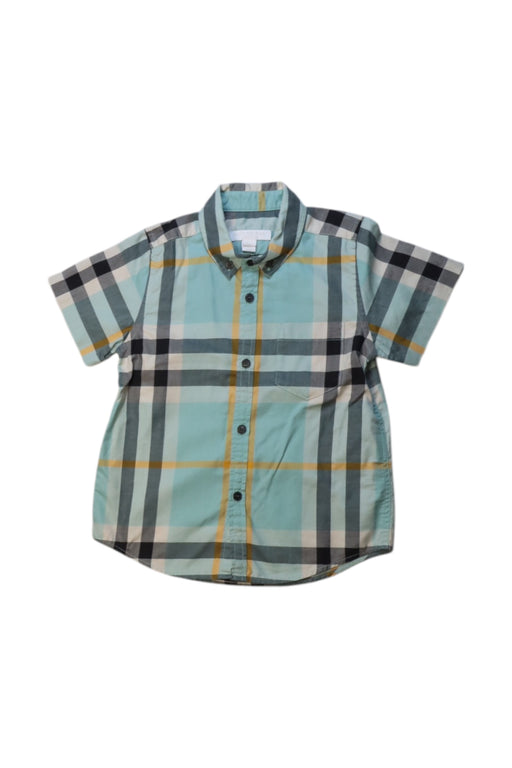 A Multicolour Short Sleeve Shirts from Burberry in size 4T for boy. (Front View)