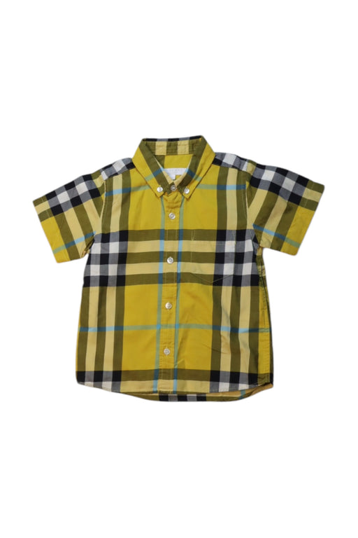 A Multicolour Short Sleeve Shirts from Burberry in size 4T for boy. (Front View)