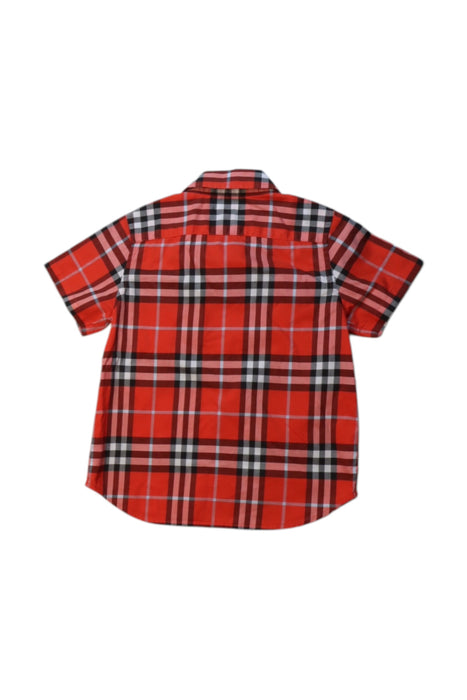 A Red Short Sleeve Shirts from Burberry in size 3T for boy. (Back View)