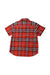 A Red Short Sleeve Shirts from Burberry in size 3T for boy. (Back View)