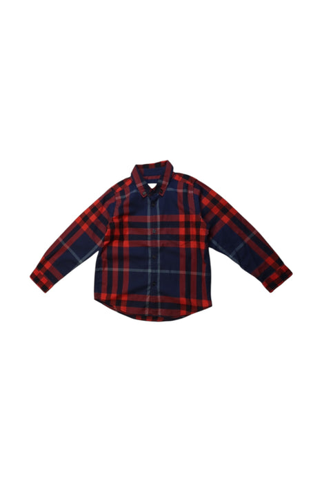 A Multicolour Long Sleeve Shirts from Burberry in size 4T for boy. (Front View)