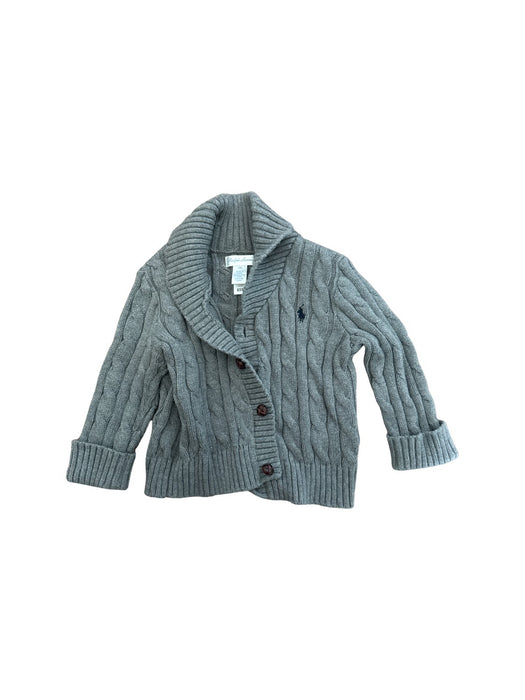 A Grey Cardigans from Ralph Lauren in size 6-12M for neutral. (Front View)