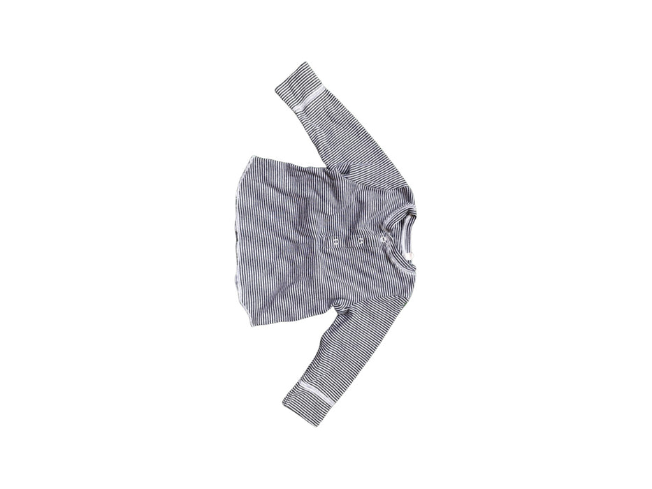 A Navy Long Sleeve Shirts from Petit Bateau in size 3-6M for boy. (Front View)
