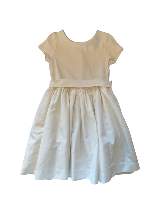 A Ivory Short Sleeve Dresses from Polo Ralph Lauren in size 5T for girl. (Front View)