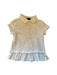 A White Short Sleeve Polos from Polo Ralph Lauren in size 5T for girl. (Front View)