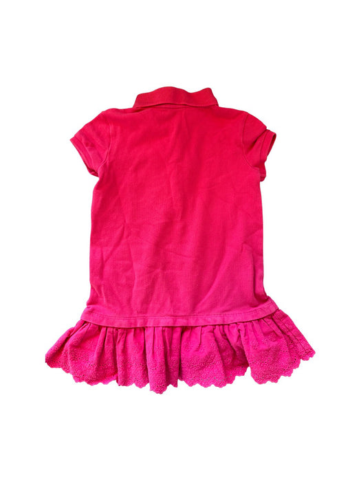 A Pink Short Sleeve Dresses from Polo Ralph Lauren in size 3T for girl. (Back View)