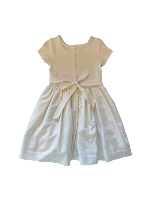 A Ivory Short Sleeve Dresses from Polo Ralph Lauren in size 5T for girl. (Back View)