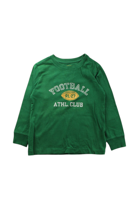 A Green Long Sleeve T Shirts from Polo Ralph Lauren in size 3T for boy. (Front View)