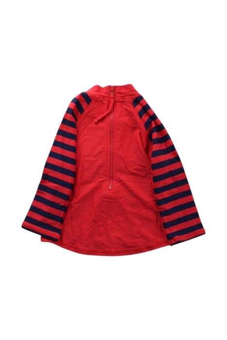 A Red Rash Guards from Jojo Maman Bébé in size 6-12M for neutral. (Back View)